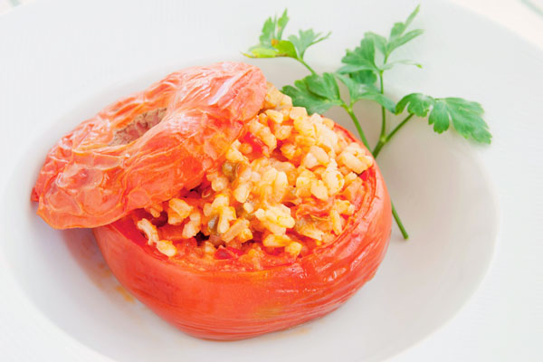 tomates rellenos de arroz