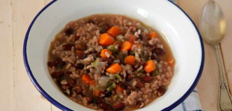 imagen receta Alubias con arroz y verduras