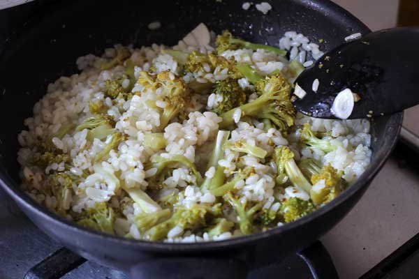 Brócoli con arroz