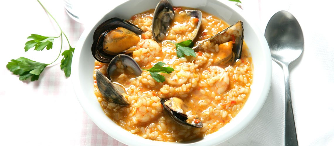 Arroz con mariscos en Thermomix