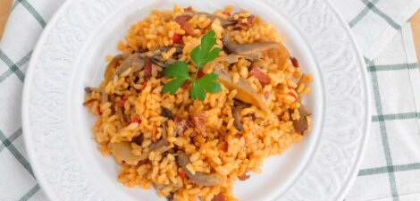 imagen receta Arroz con setas de temporada