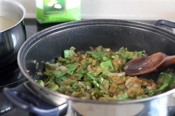 Sofreímos las verduras