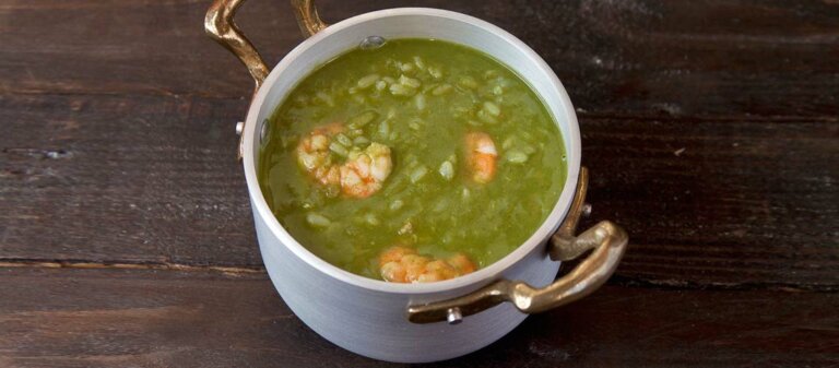 Foto de Arroz verde con langostinos en Thermomix