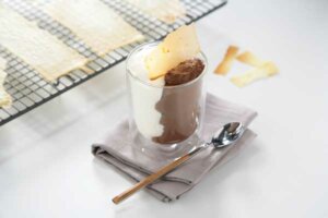 Cremoso de arroz con leche y chocolate