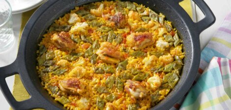 Receta de Paella de la Huerta con pollo by Poli Delicious