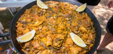 Paella para 15 personas preparada