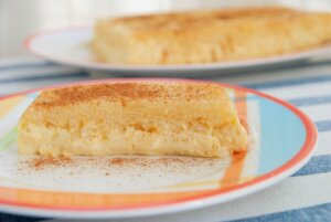 puding de arroz preparado con Sabroz