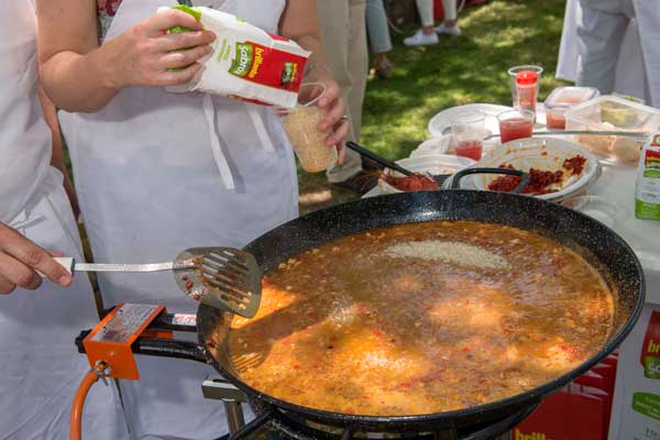 paella de marisco arroz