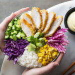 Poke de pollo crujiente