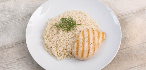 imagen receta Filete de pollo con arroz basmati