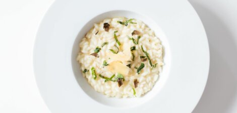 Risotto con vasito de arroz redondo Brillante por Daniel del Toro de Masterchef