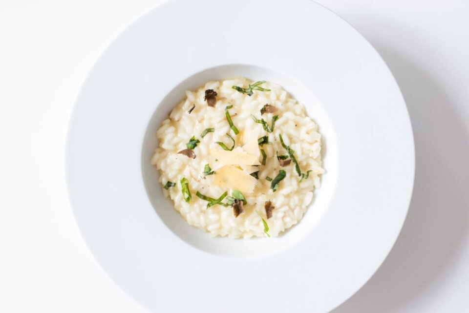 Receta de risotto con vasito Brillante