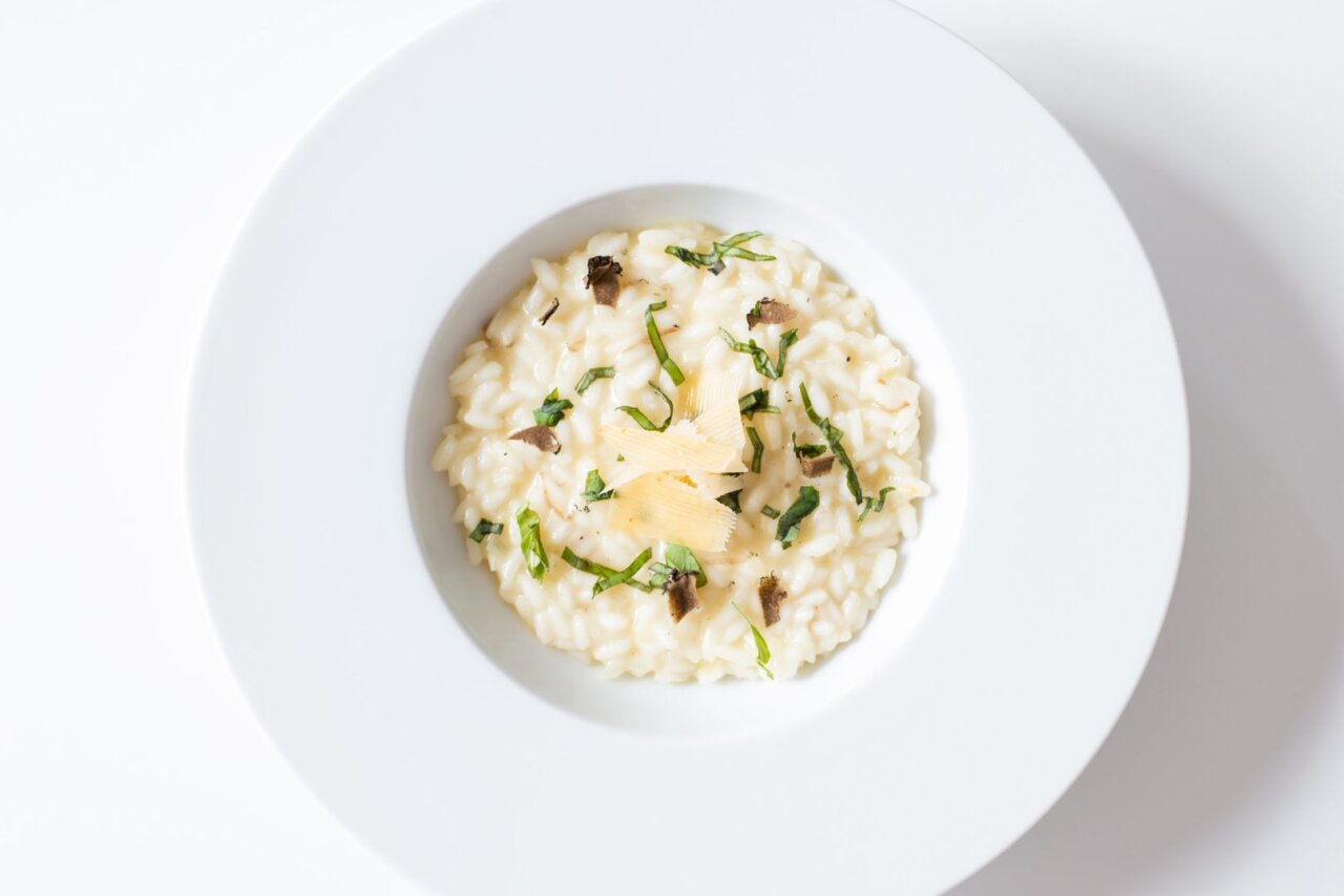 Risotto con vasito de arroz redondo Brillante por Daniel del Toro de Masterchef