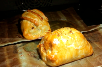 Solomillo Wellington con arroz