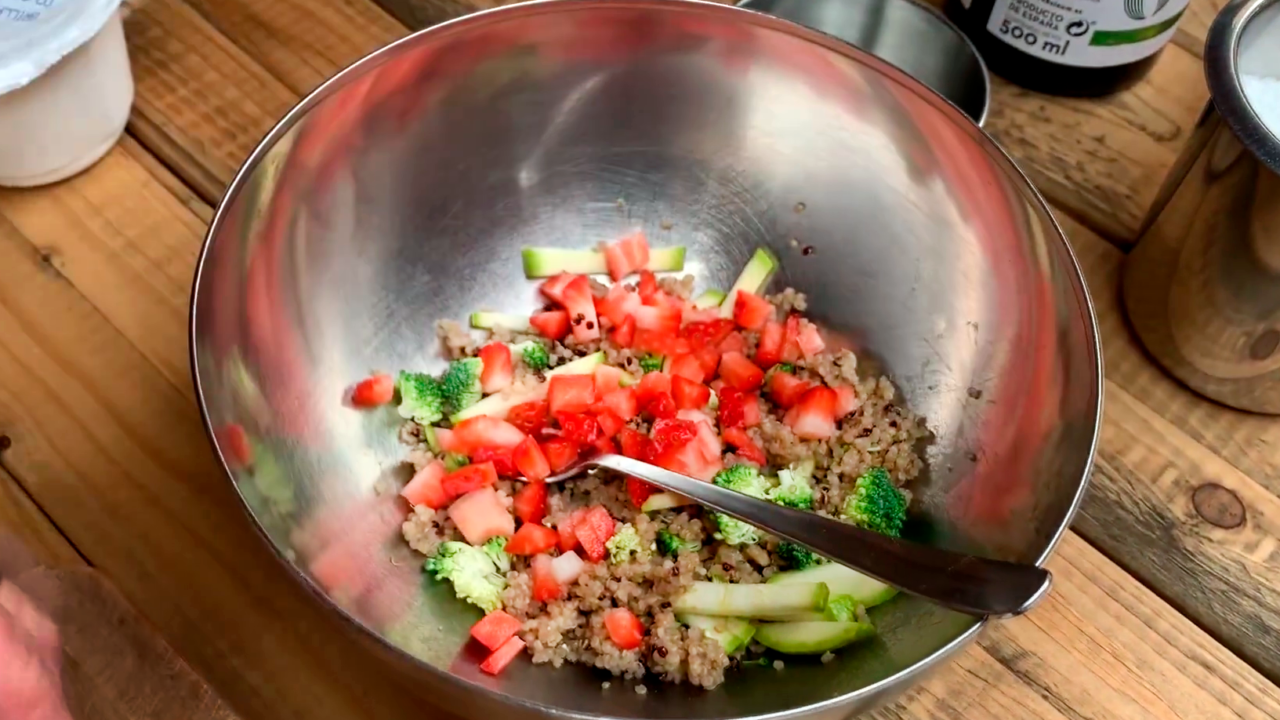 ensalada con quinoa Brillante