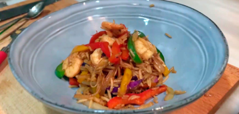 imagen receta Wok de verduras y arroz basmati