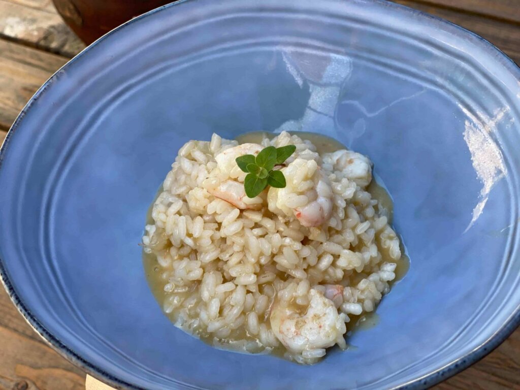 Plato de Risotto de gambas 