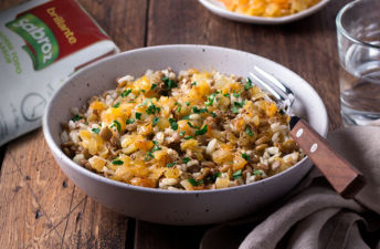 Arroz con lentejas y Brillante Sabroz