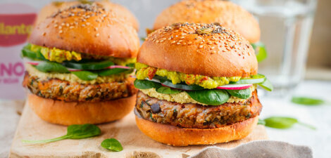 Hamburguesa de quinoa y lentejas