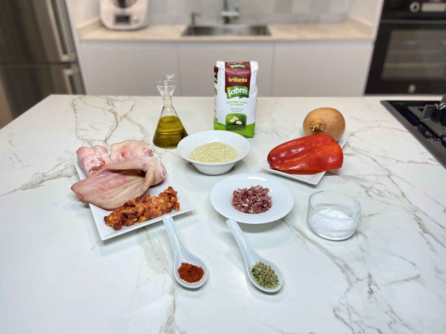 Ingredientes para hacer arroz a la zamorana