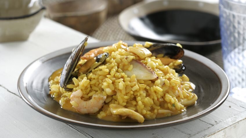 Receta de arroz meloso de marisco