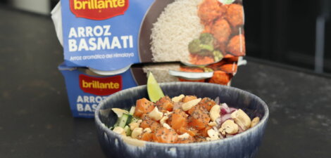 imagen receta Ensalada de arroz basmati y salmón
