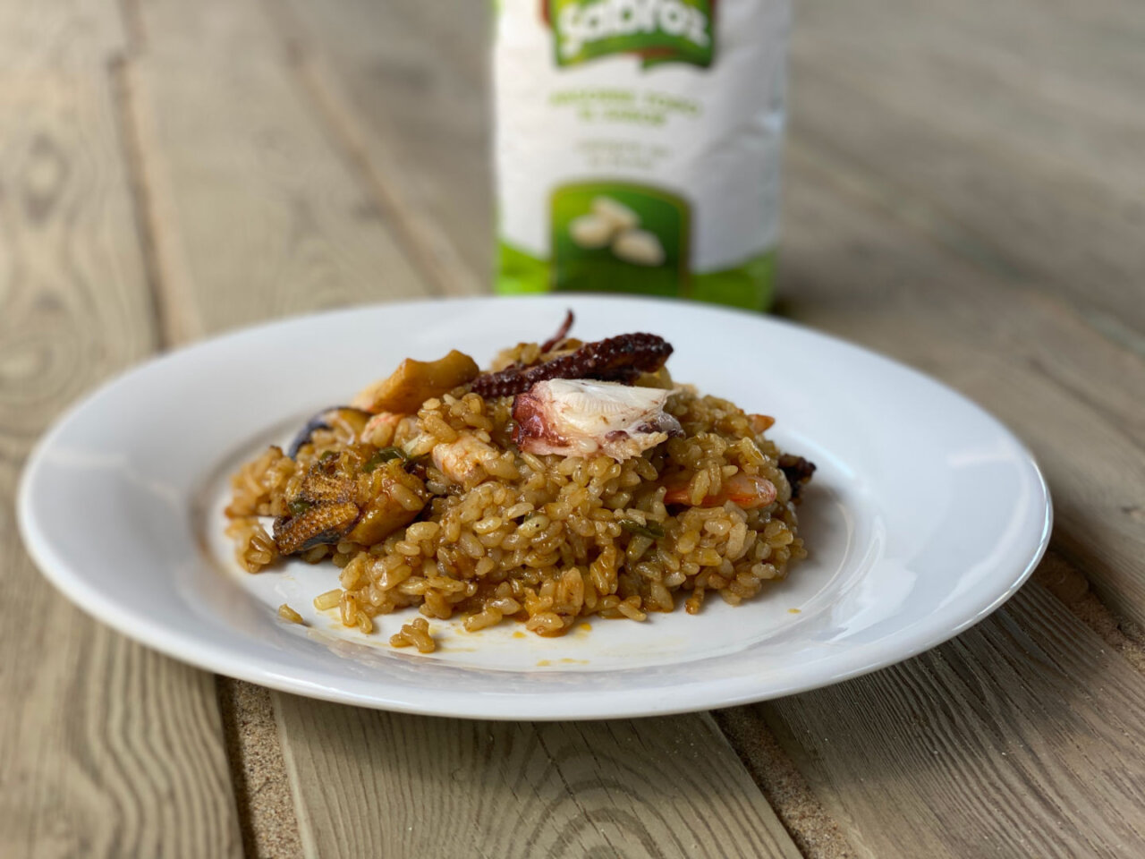 Receta de arroz con marisco