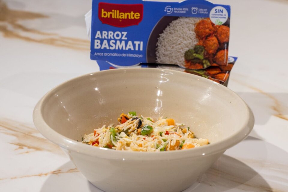 Ensalada marinera de arroz basmati