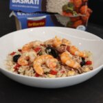 Ensalada de arroz basmati y langostinos