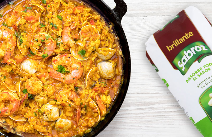 Arroz a la marinera caldoso
