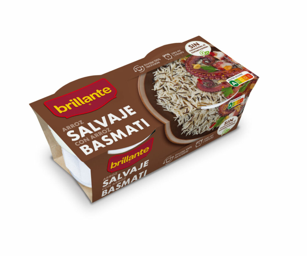 Vasitos de Arroz basmati y salvaje Arroz Brillante