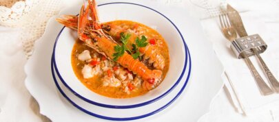 Arroz caldoso de marisco