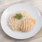 Filete de pollo con arroz basmati