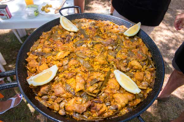 Receta de paella para 15 personas