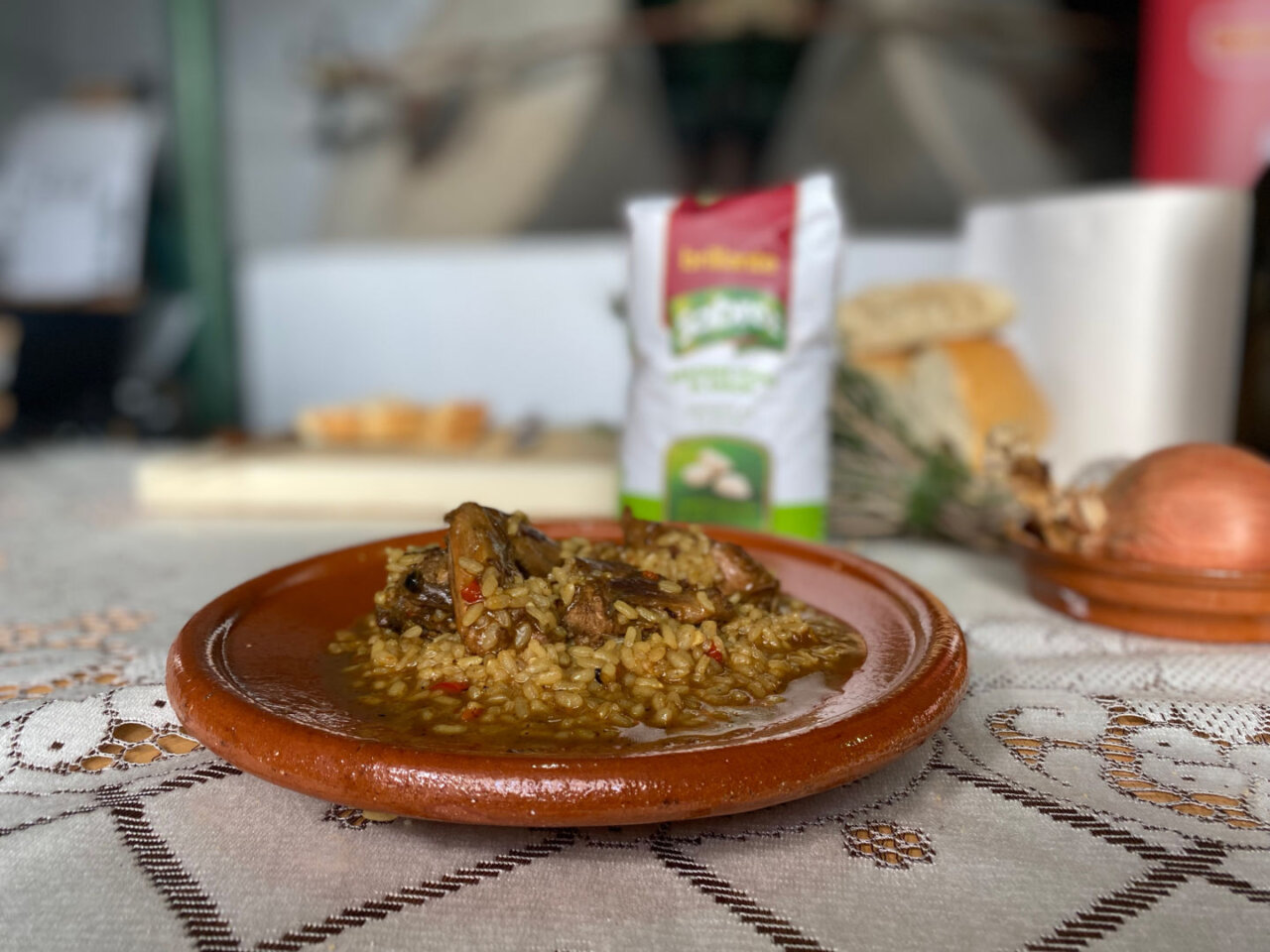 Receta de arroz con conejo