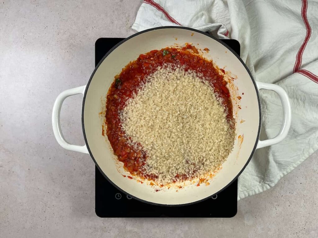 Receta Arroz con berberechos. Paso 3: Cocción del arroz