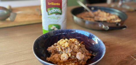 imagen receta Risotto de gambas y setas
