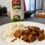 Arroz con pollo teriyaki plato final