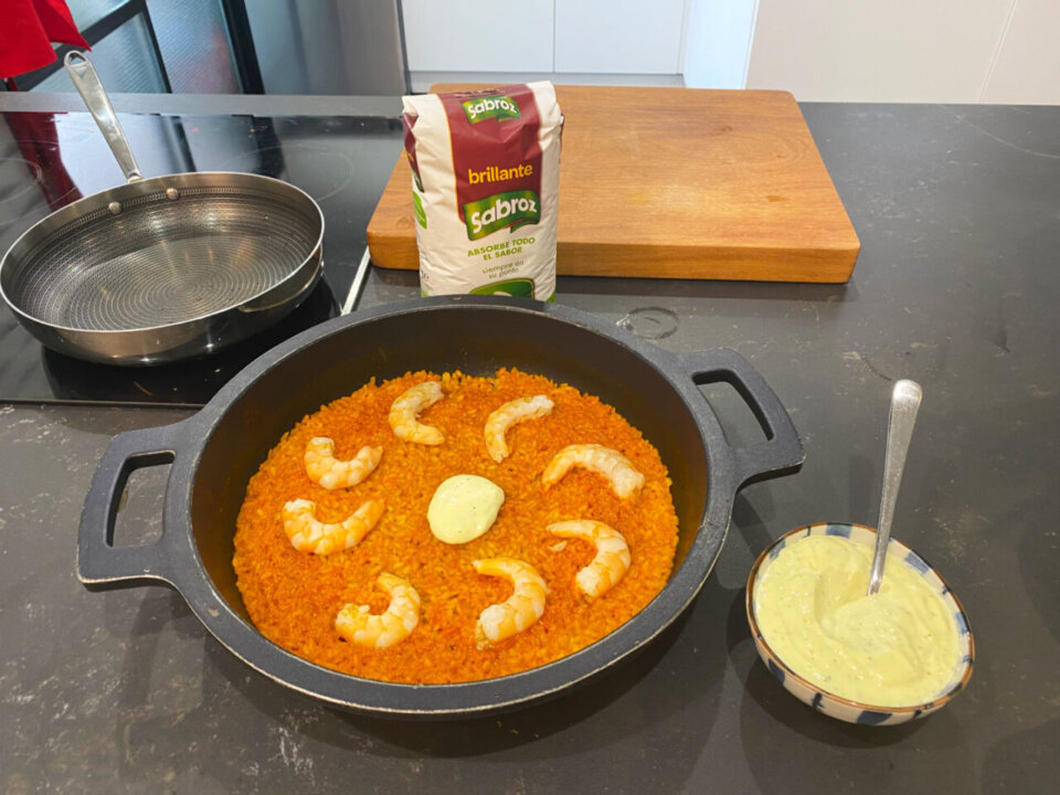 Arroz a banda con alioli