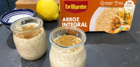 imagen receta Arroz con leche con vasito integral Brillante