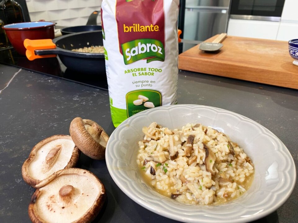 Arroz meloso de setas