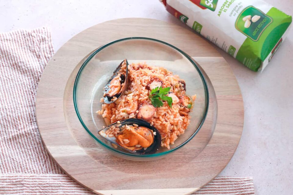 Arroz con pulpo