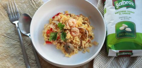 Receta arroz con gambas