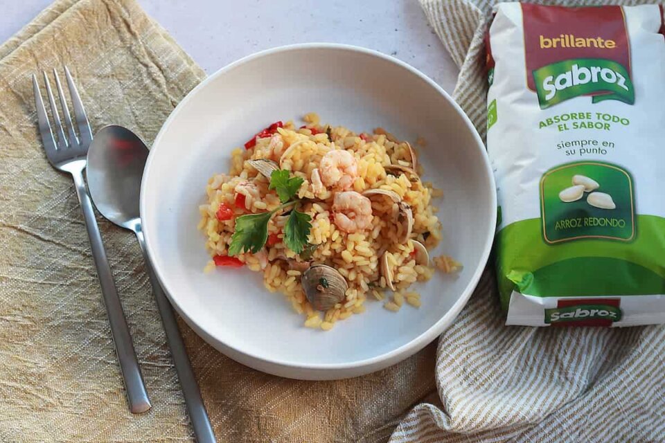 Arroz con gambas
