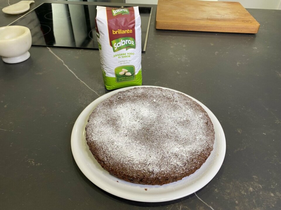 Torta de arroz con chocolate