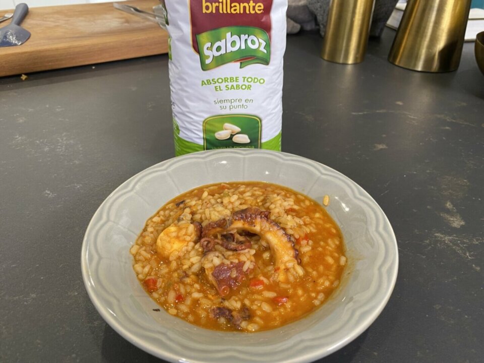 Arroz caldoso de pulpo