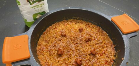 Arroz con sobrasada