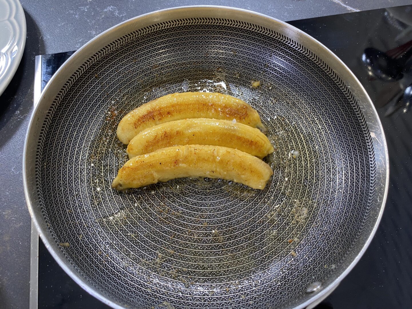 Plátanos fritos con arroz