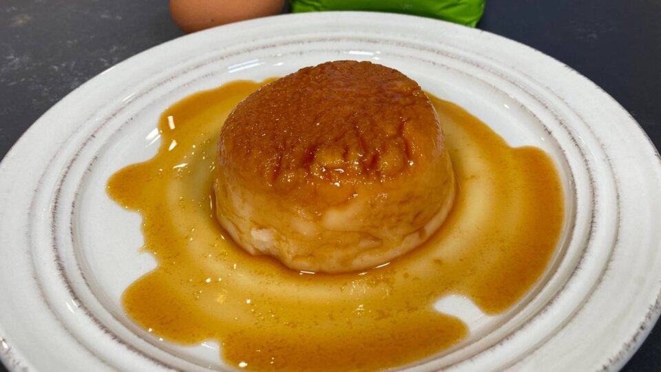 Flan de arroz con leche