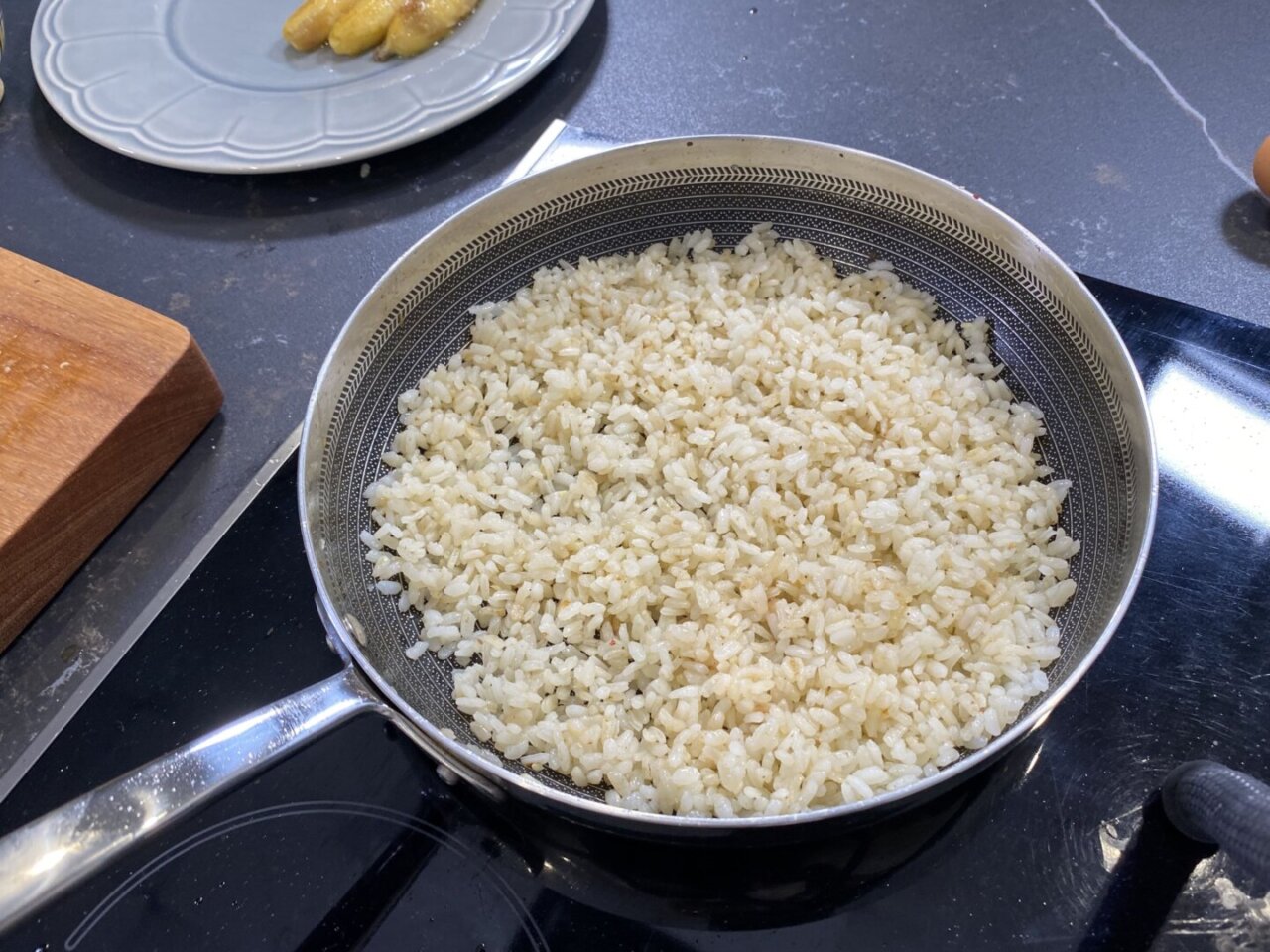 Receta de arroz con plátano frito